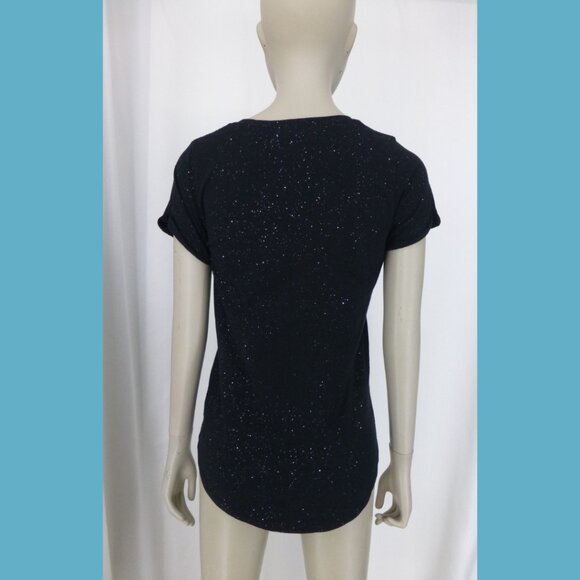 San Jose Sharks V-Neck Short Sleeve Sparkle Top (Size S) - Picture 4 of 10